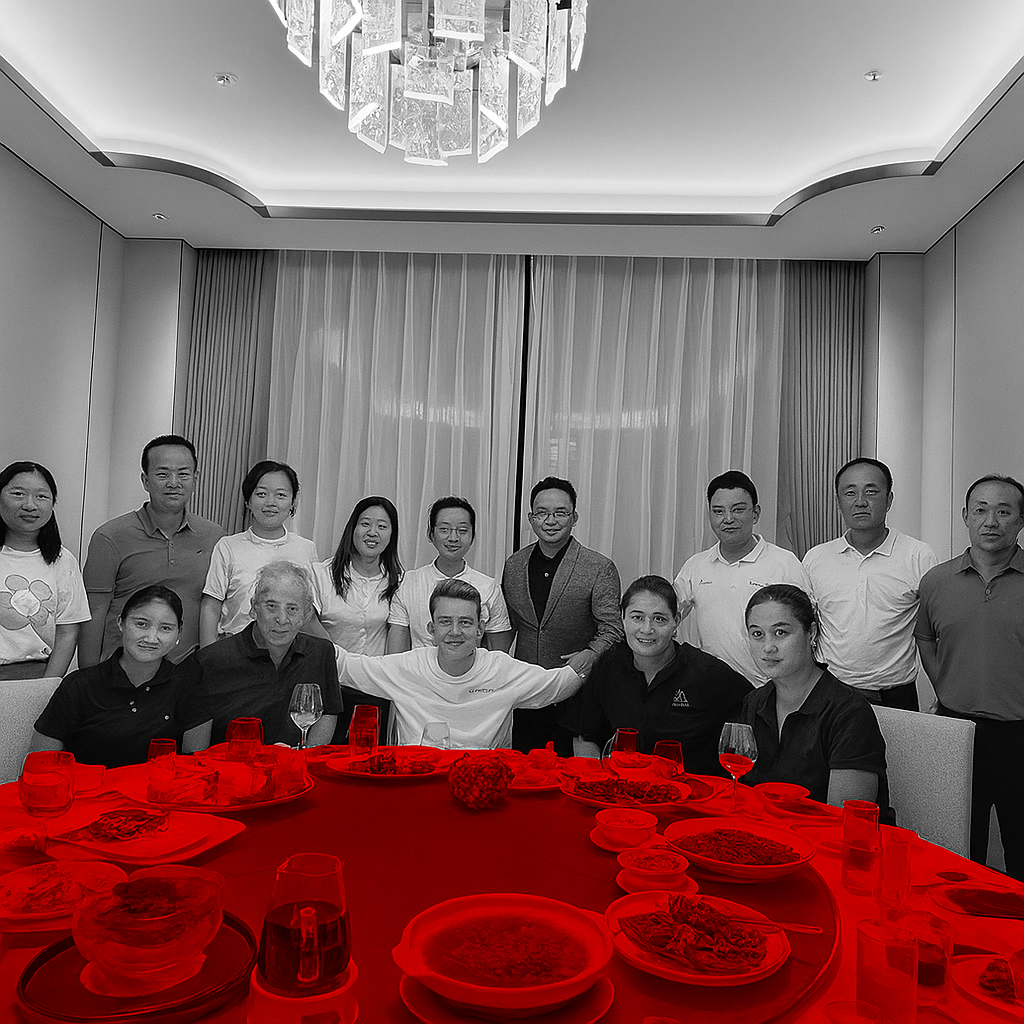 reunion de trabajo con equipo Chino