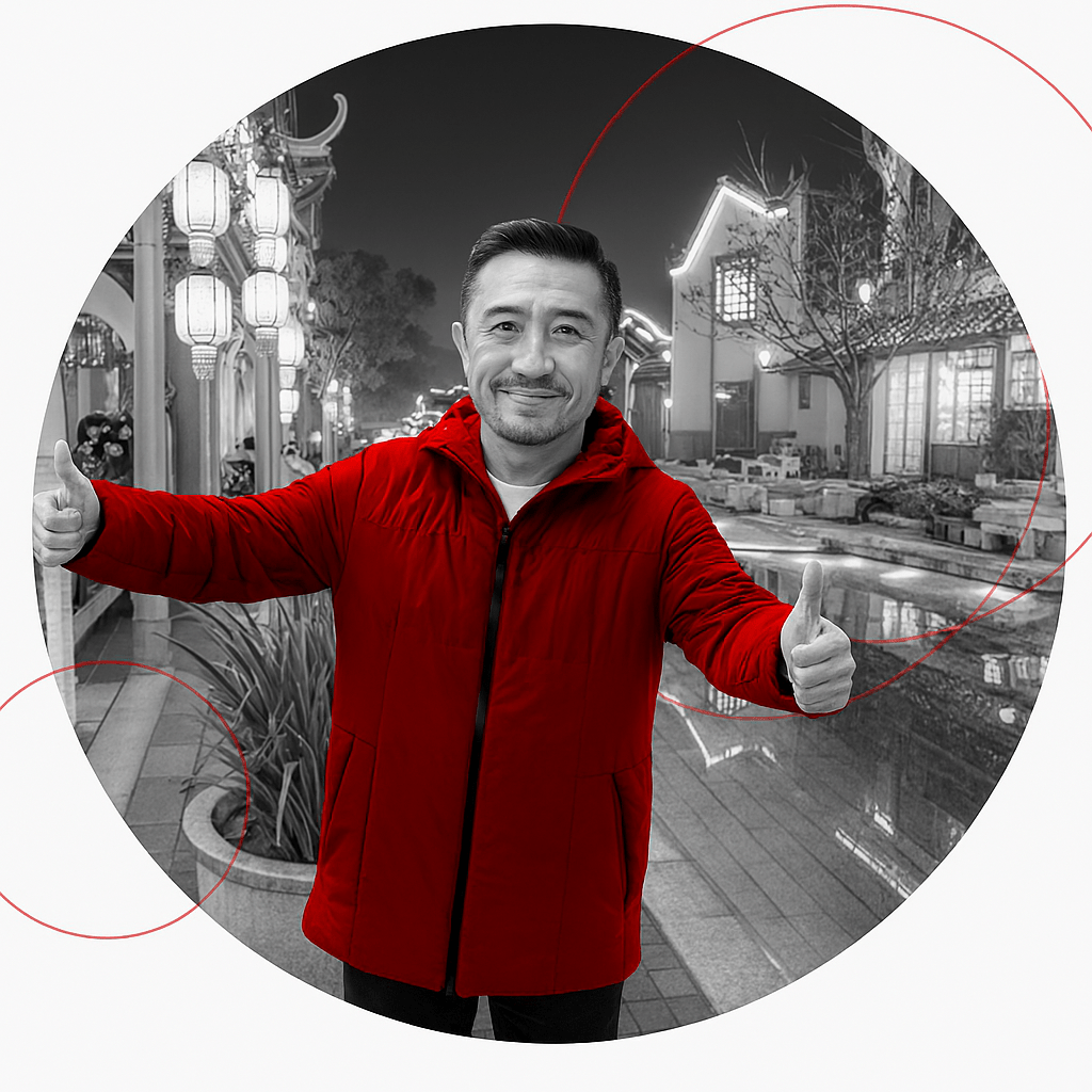 Imagen de persona de origen chino mostrando amabilidad